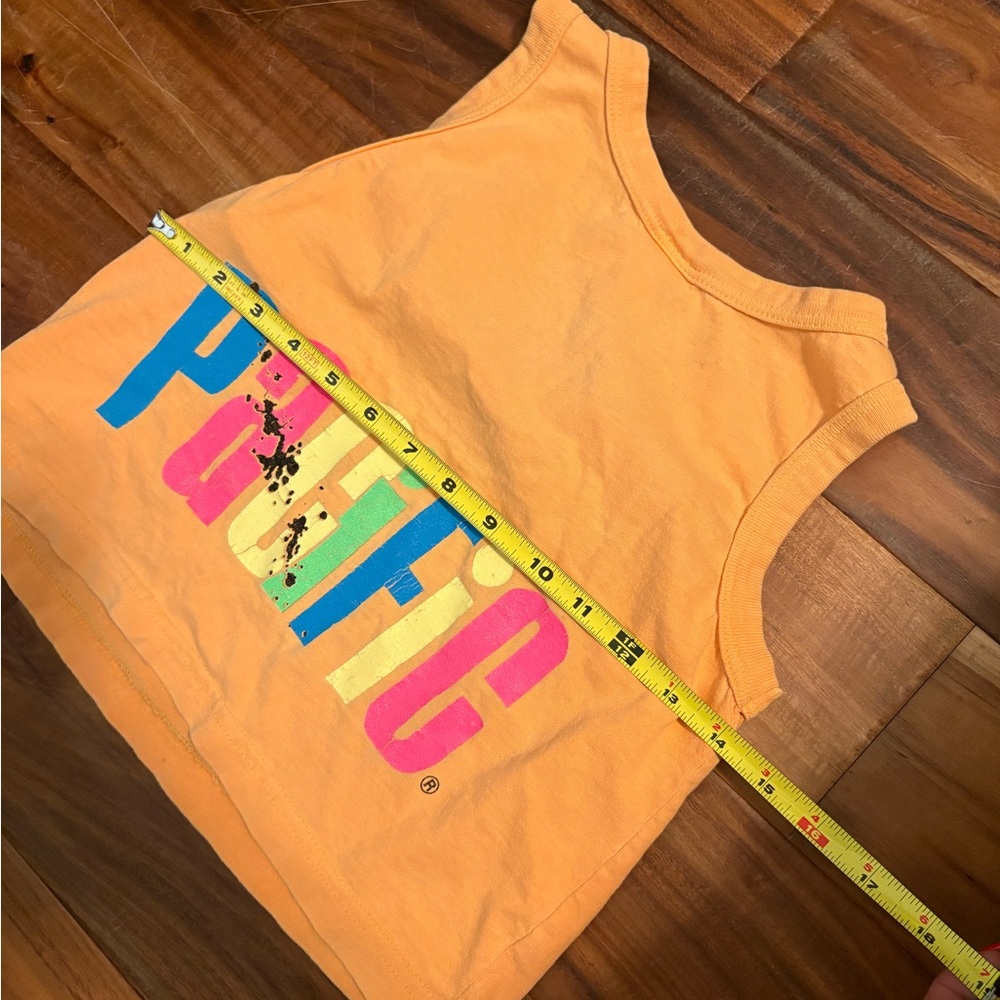 Vintage 80’s ocean pacific Orange‎ Graphic Tank Top Vibrant Casual Wear 0174 - Picture 2 of 7